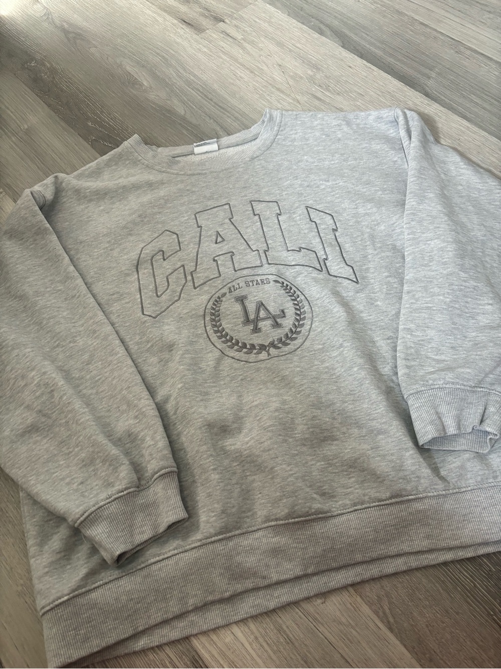 Streetwear Society Gray CALI LA Crewneck Sweatshirt